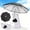 Black, variant on Orange Suction Cup Phone Sun Shade Umbrella, UV Block & Anti-Glare Waterproof Cover, Adjustable Angle Phone Shield for Outdoor Live Streaming, Selfies & Video Calls