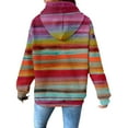 thumbnail image 3 of Purple Hoodies for Women's Cute Oil Painting Gradient Hoodie Drawstring Pullover Sweatshirt Fashionable Casual Sweater Comfortable Spring and Autumn Clothing Fall Tops for Women 2025, 3 of 6