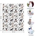 thumbnail image 4 of Schnauzer Dog and Footprints Blanket,Comfortable Soft Flannel Throw Blanket,All Season,Warm Lightweight Blankets for Sofa Bed Couch Living Room Chair,30"x40", 4 of 4