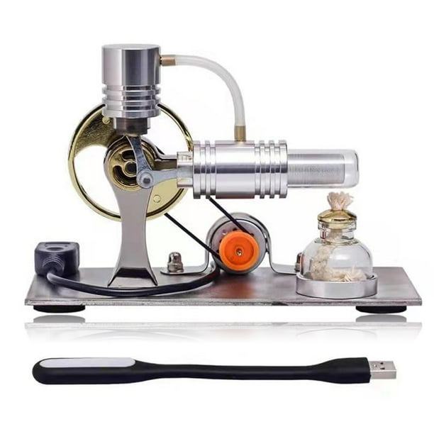 Vogacara Kit de modelo de motor para niños pequeños, juguete experimental de ciencia escolar en casa con Cable USB, generador en miniatura, Juguetes Educativos