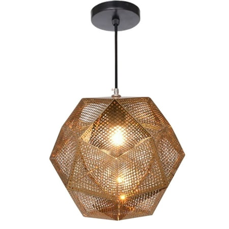 

NUOLUX Creative Restaurant Ceiling Lamp Polyhedral Ball Hanging Lamp Iron Ceiling Lamp (Rose Gold)