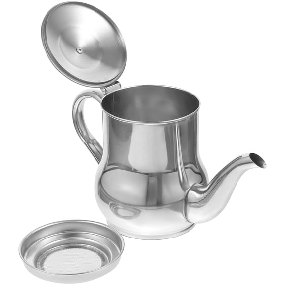 CIMAXIC Cimaxic Stainless Steel Oil Vinegar Dispenser Plated Silver Multi-Function for Kitchen