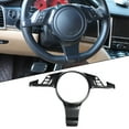 thumbnail image 6 of For Porsche Panamera 2010-2016 Carbon Fiber Interior Steering Wheel Button Cover, 6 of 10