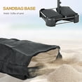 thumbnail image 5 of Outsunny Double-Sided Patio Umbrella with Solar Lights, Base, Tilt, Coffee, 5 of 9