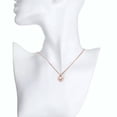 thumbnail image 7 of EOEMY Rose Gold Plated Necklace Pendant Heart Aaa Zirconia 19 Inches 1mm Lobster B166-Default, 7 of 7