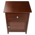 Winsome Wood Eugene Walnut Finish Nightstand Accent Table with Storage