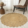thumbnail image 4 of JONATHAN Y ANSA 3' Round Area Rug, Bodhi Jute Hippie Circle - Natural, RNF104A-3R, 4 of 7