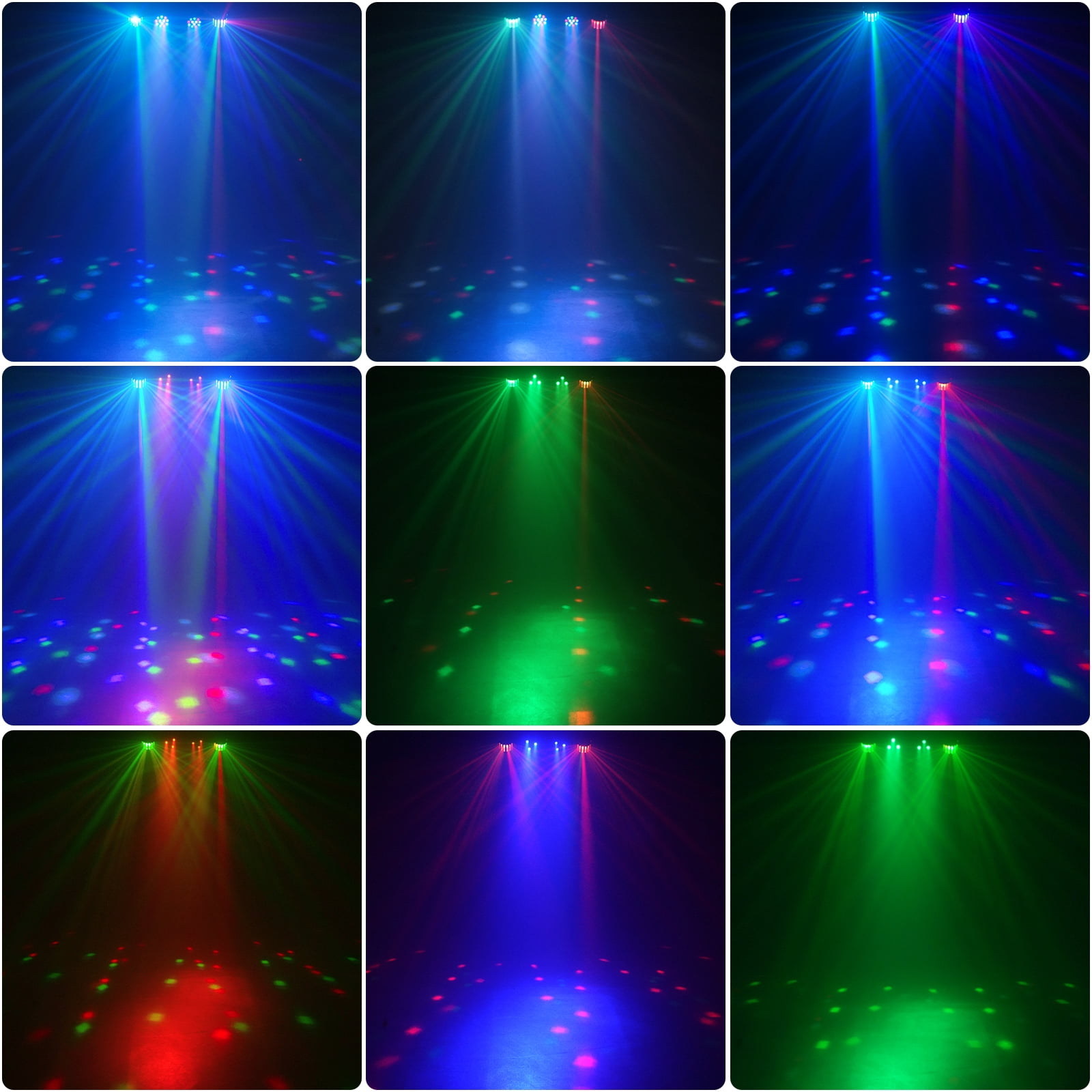 DJ Lights with Stand, 24PCS+8PCS RGBW Party Bar Light Set,Sound Activated LED Stage Lighting for Disco Wedding Halloween Christmas