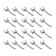 thumbnail image 1 of Gancho de pared perforado Inteprter 20 Piezas negro, 1 of 6