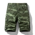 thumbnail image 5 of Cargo Shorts for Men 2026 Summer Casual Elastic Waist Straight Leg Knee Length Denim Shorts with Pockets, 5 of 5