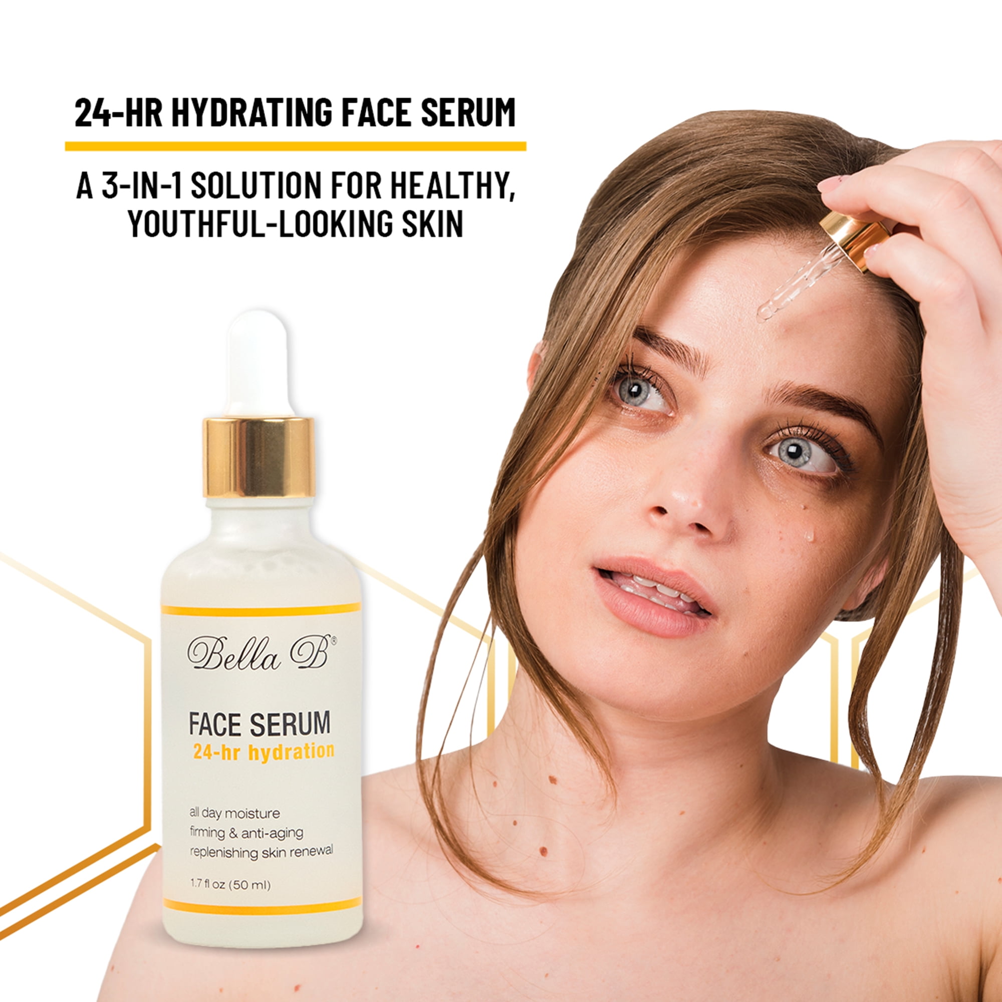 BELLA B Face Serum 1.7 oz Bottle - Facial Glow - Pregnancy Skin Care - Pregnancy Safe - Healthy Beauty - Natural Face Serum - Anti Aging Serum for Skin - Organic Serum for Face