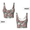 thumbnail image 5 of Lsque Rose Flowers Printed Women'S Sports Bra, Compression, Moisture Wicking, High-Impact Sports Bra For Women,Supportive sports bra-X-Large, 5 of 9