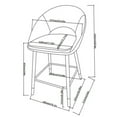 thumbnail image 4 of Valentina Counter Stool, Set of 2, Grey, 4 of 8