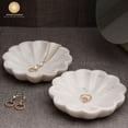 thumbnail image 3 of Swadeshi Blessings Handcrafted Marble Jewelry Tray, Decorative Trinket Dish for Rings, Earrings ,Necklace, & Bracelet, 5 inch, 3 of 10