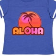 thumbnail image 4 of Inktastic Pink Aloha Palm Girls Toddler T-Shirt, 4 of 5