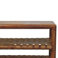 thumbnail image 4 of Lesuto Regency Woven Chestnut 2 slot Shoe Rack - Nordic Style, Wood, 0 Drawers, 4 of 9