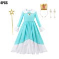 thumbnail image 5 of Disfraz de princesa de melocotón para niños, vestido de actuación de escenario de Margarita y galaxia, traje de fiesta de Halloween de cumpleaños elegante, vestidos de Cosplay, 5 of 5