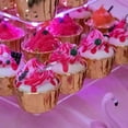thumbnail image 5 of Soporte para magdalenas YestBuy Premium con forma de torre acrílica de 4 niveles, luz rosa, 5 of 5