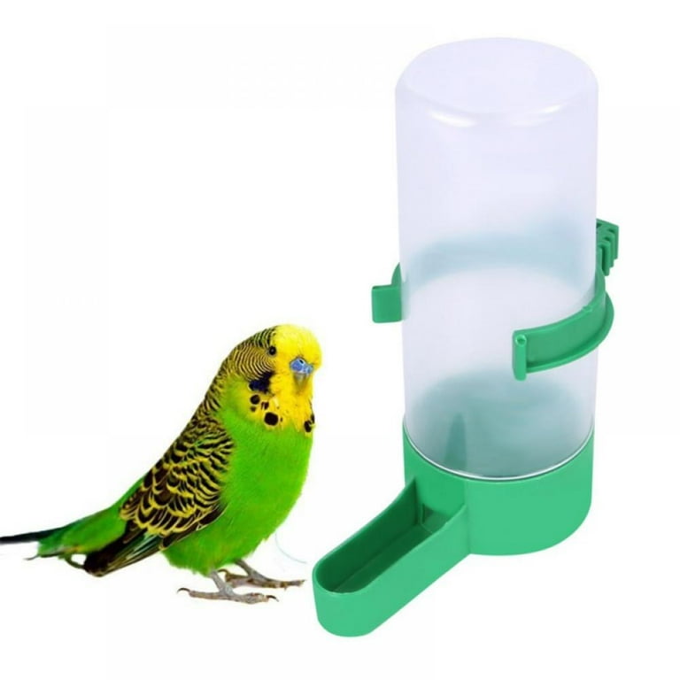 2 Pack Automatic Bird Water Feeder Small Parrot Waterer Dispenser Cage Accessories