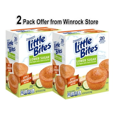 Entenmann’s Little Bites Lower Sugar Apple Cinnamon Muffins (2 Packs) Free Gift from Winrock Store