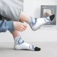thumbnail image 2 of Fuzoiu Not All Who Wander Are Lost2 Print Adult Socks, Crew Moisture-wicking Socks, Unisex Cushion Crew Socks,Casual Sports Ankle Socks, 2 of 7