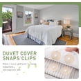 thumbnail image 5 of 6 Pairs Of Sewing-Free And Iron-Free Duvet Cover Clips Securely Hold The Duvet Insert In Place, Preventing Shifting. Easy To Install - Khaki, 1.77*1.77 Inches., 5 of 7