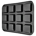 thumbnail image 4 of Molde para hornear Brownie ANGGREK Mini molde para pasteles de acero al carbono 12 cavidades, 4 of 8