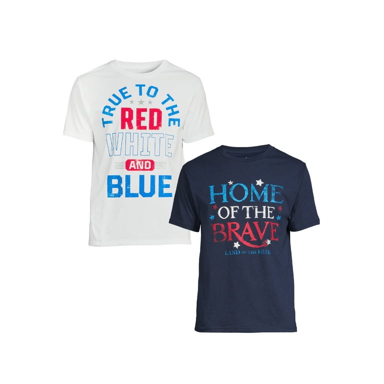 red white and blue shirt walmart