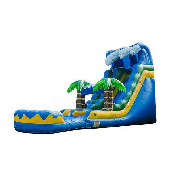 XJUMP  Surf Beach Inflatable Single Lane Water Slide