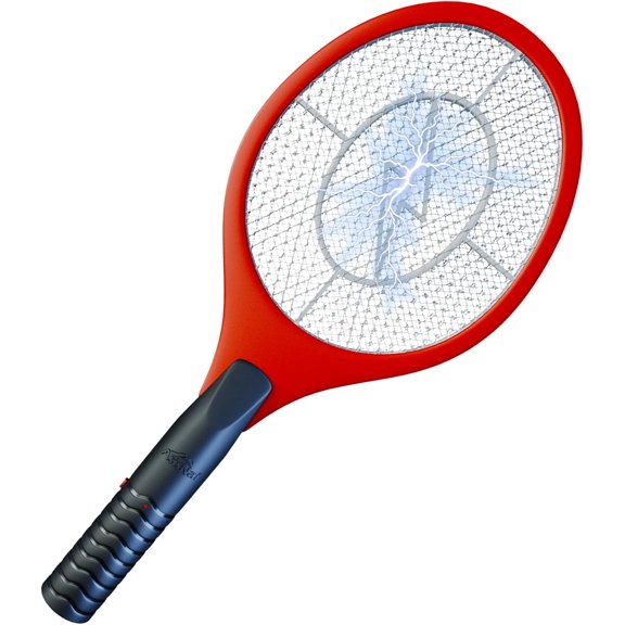 Upgraded Bug Zapper Racket 2024 - Big Electric Fly Swatter & Mosquito Zapper for Indoor/Outdoor Insect Control - Battery-Operated Tennis Racket Zap - Portable High Voltage Bug Zapper