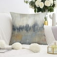 thumbnail image 4 of Exquisite 2-Pack Abstract Art Cushion Cover: Grey & Blue, Modern Decor, Soft Linen, Zippered, 16x16 inch, Perfect for Adding Style to your Sofa or Couch., 4 of 7