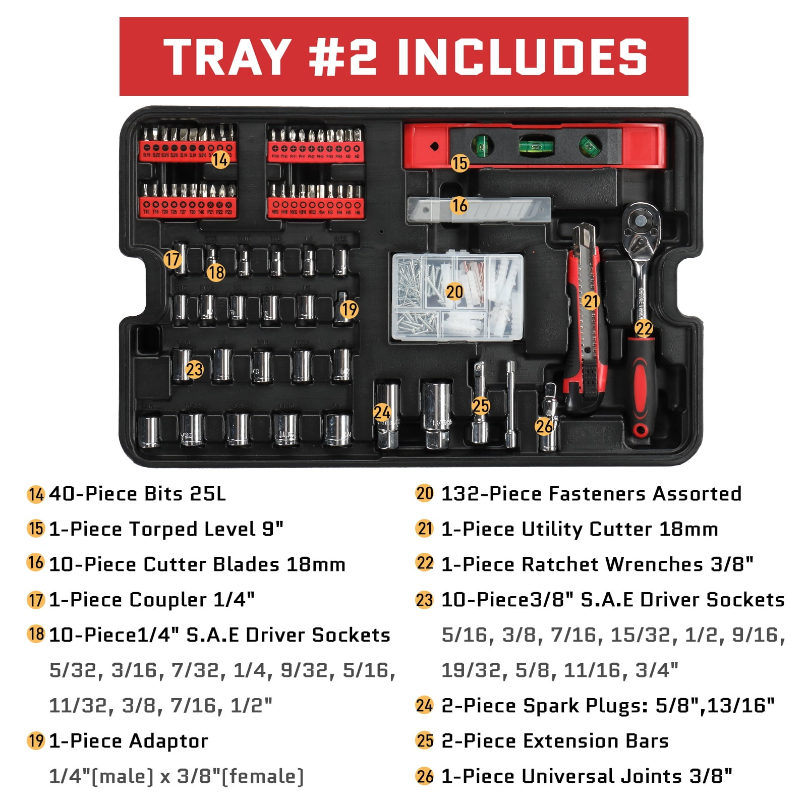 599pcs Cordless Drill Set, Seizeen Rolling Tool Box with 21V Power Drill, Mechanic Tool Kits, Ratchet Wrench Set, 3-layer Multi-Purpose Tool Set on Weels Suitcase Design