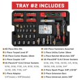 thumbnail image 6 of 599pcs Cordless Drill Set, Seizeen Rolling Tool Box with 21V Power Drill, Mechanic Tool Kits, Ratchet Wrench Set, 3-layer Multi-Purpose Tool Set on Weels Suitcase Design, 6 of 10