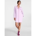 thumbnail image 3 of Joyspun Women's Dreamy Soft Collection Notch Collar Sleepshirt with Long Sleeves, Sizes XS-3X, 3 of 6