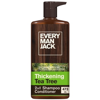 Every Man Jack Thickening Tea Tree 2-in-1 Shampoo and Conditioner for Men, Naturally Derived, 473ml