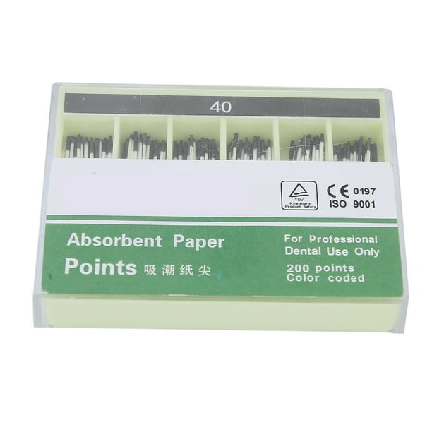Puntos de papel absorbentes para endodoncia radicular, 200 unidades de
