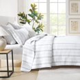 thumbnail image 4 of Y-PLWOMEN Geometric Quilt King Size - 100% Cotton King Size Quilt, Striped King Quilt Sets, Lightweight Bohemian King Size Bedspreads for All Season, 3 Piece, 4 of 4