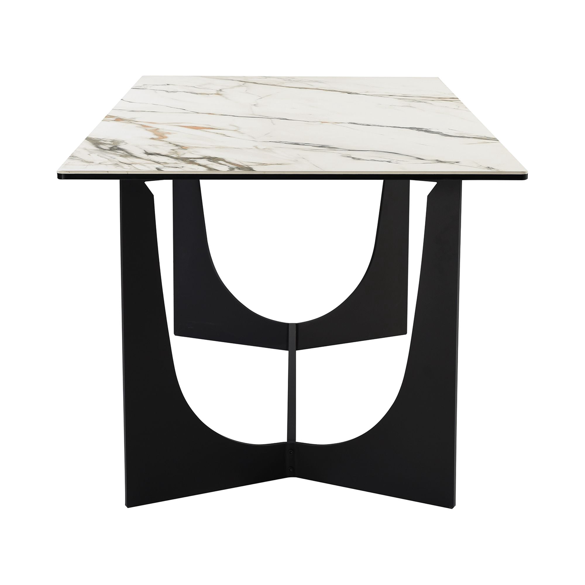 Modena Parker 5 Piece Dining Set with Gray Fabric Chairs