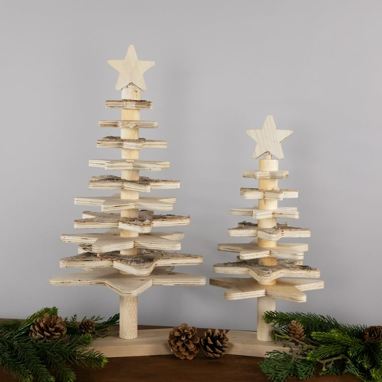 Northlight Star Cut-Outs Wooden Tree Christmas Decoration - 20.5