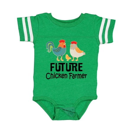 

Inktastic Future Chicken Farmer Childs Gift Baby Boy or Baby Girl Bodysuit