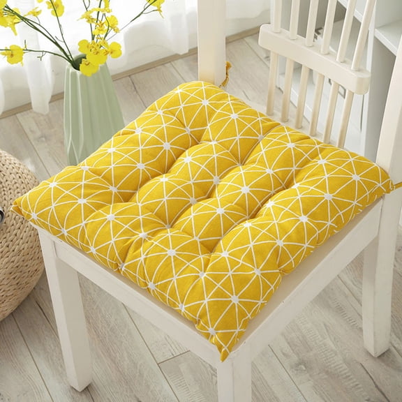 SouMaox Linen Chair Cushion Thick Seat Pad Square Office Stool Mat Breathable Furniture Accessory Soft Padding Indoor Home Decor Supplies