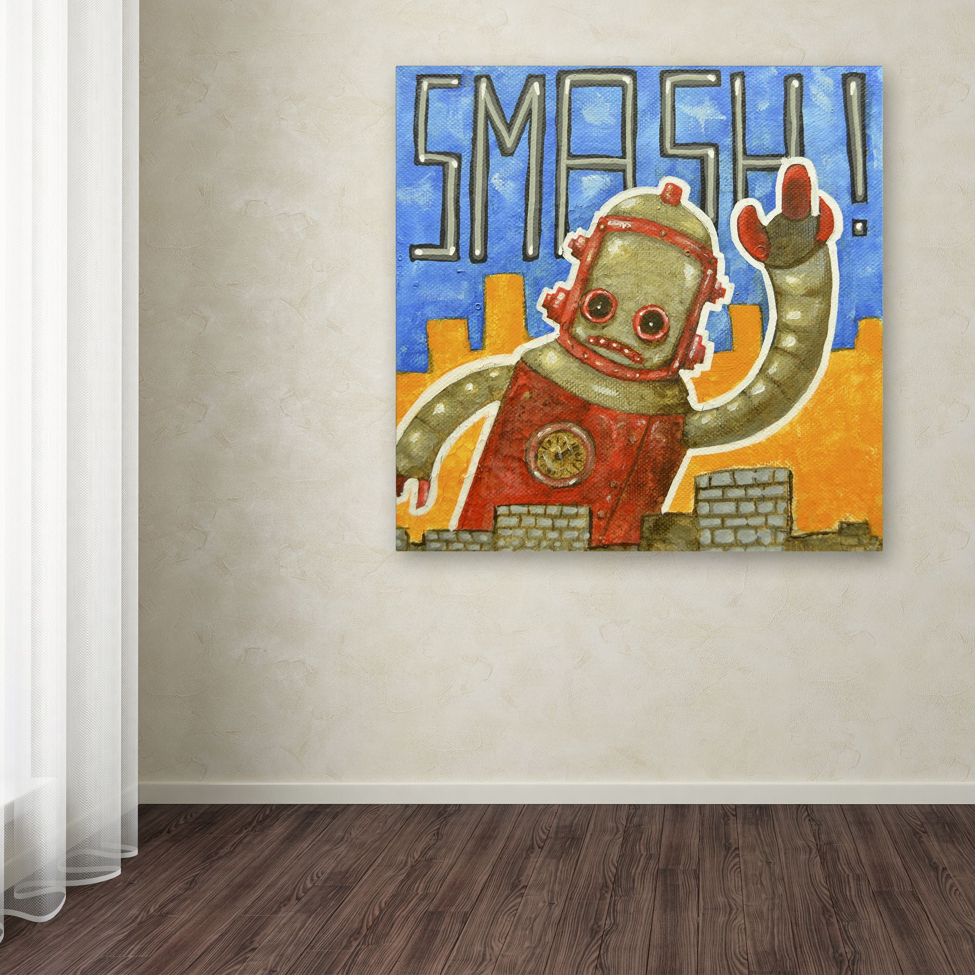 Trademark Fine Art 'Smash!' Canvas Art by Craig Snodgrass