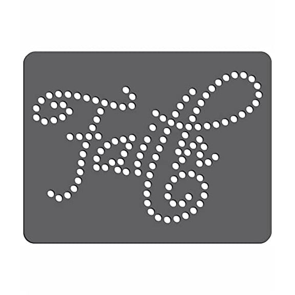 Magnetic Rhinestone Template(s) - EXPRESSION - FAITH 5"