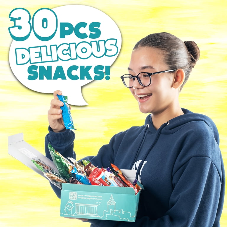 Ceres Gourmet World Novelty Snack Box, 30 Count, European Snacks