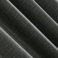 thumbnail image 4 of Sun Zero Brooks Burlap Weave Thermal Extreme Total Blackout Grommet Curtain Panel, 52" x 96", Coal 52 in x 96 in Coal, 4 of 9