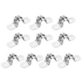 thumbnail image 1 of Uxcell 22Pack 10mm Abrazaderas de Tubo Rígido de 2 Agujeros Soporte en Forma de U de Acero Inoxidable 304, 1 of 7