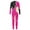 Hot Pink, variant on DPOIS Kids Girls Gymnastics Leotard Long Sleeve Full Body Unitard Bodysuit Hot Pink 16