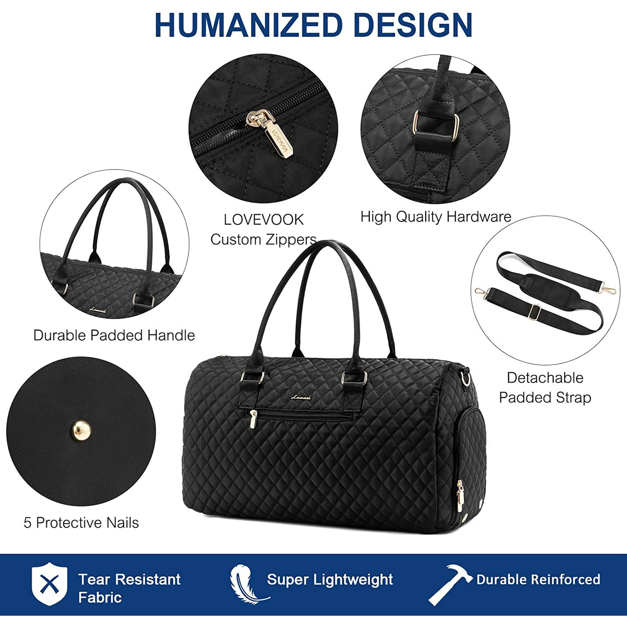 Sac de Voyage pour Femmes avec Compartiment à Chaussures et Sac