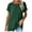 #Green, variant on Tank Tops Cotton Summer Women Solid Color V-Neck Pocket Sleeveless Casual Tee Tops Khaki XXL