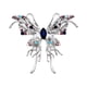 thumbnail image 1 of Mujeres Niñas Doble hueco Broche Alfileres de aleación con diamantes de imitación Cristal Perla Broches Alfiler de boda, 1 of 8